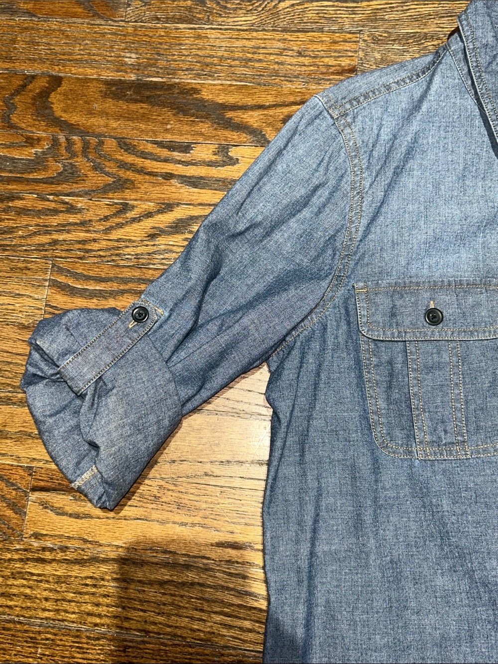 J. Crew Blue Jean  Shirt Dress - Picture 3 of 9